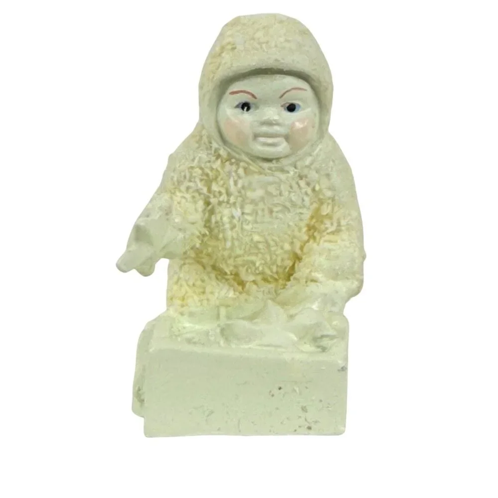 Snowbabies Dept 56 Helpful Friends Pewter Miniature Set of 4 7608-2 Hand Painted